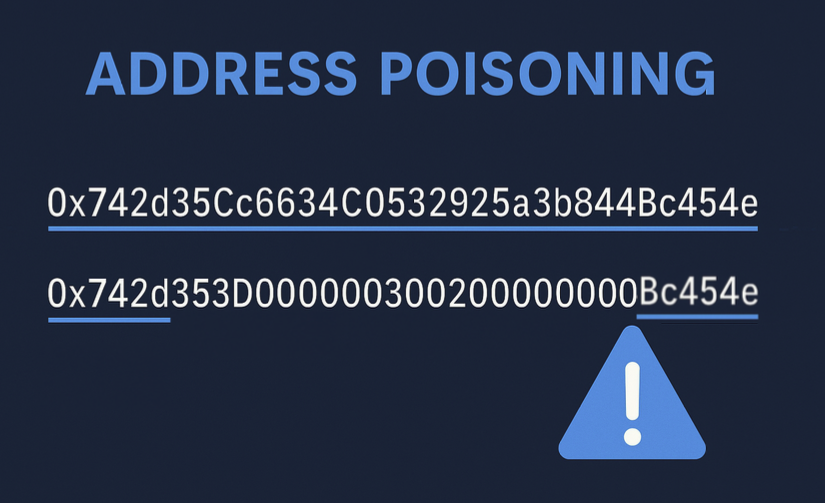 Address Poisoning Victim Copying Address: Illustration showing how victims accidentally copy the wrong address from transaction history