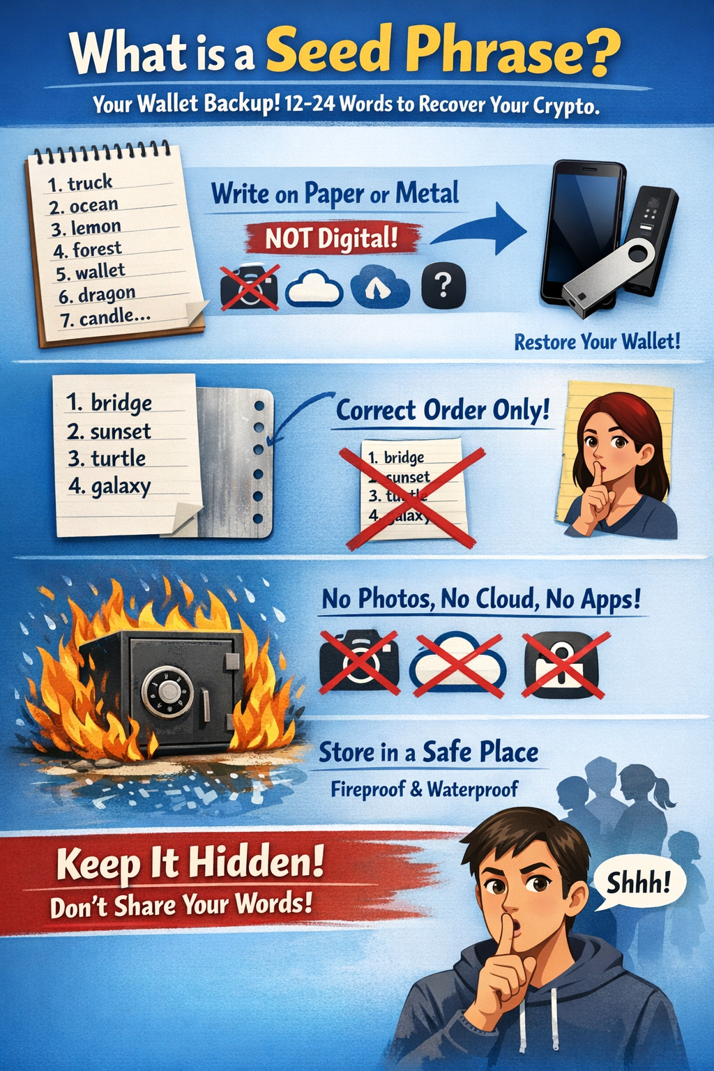 Seed Phrase Best Practices